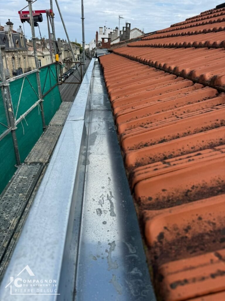 Zinguerie, Chéneaux zinc